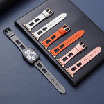 Mesh Calfskin Genuine Leather Watch Band, For Apple Watch SE 40mm, For Apple Watch SE 44mm, For Apple Watch Series 6 40mm, For Apple Watch Series 6 44mm, For Apple Watch Series 5 44mm, For Apple Watch Series 5 40mm