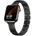 Cross Bracelet Stainless Steel Watch Band, For Apple Watch SE 40mm, For Apple Watch SE 44mm, For Apple Watch Series 6 40mm, For Apple Watch Series 6 44mm, For Apple Watch Series 5 44mm, For Apple Watch Series 5 40mm, For Apple Watch Series 4 44mm