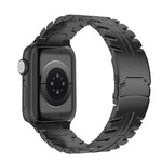 Double Lock Buckle Turtle Titanium Steel Watch Band, For Apple Watch SE 2023 44mm, For Apple Watch SE 2023 40mm, For Apple Watch Ultra 2 49mm, For Apple Watch Series 9 45mm, For Apple Watch Series 9 41mm, For Apple Watch Ultra 49mm                     ...