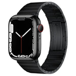 PG65 Single Bead Bamboo Joint Spring Bars Titanium Metal Watch Band, For Apple Watch Series 10 46mm, For Apple Watch Series 10 42mm, For Apple Watch SE 2023 44mm, For Apple Watch SE 2023 40mm, For Apple Watch Ultra 2 49mm, For Apple Watch Series 9 45mm...