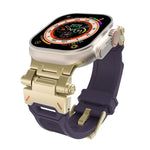 Stainless Steel Connector TPU Watch Band, For Apple Watch Series 9 45mm, For Apple Watch Ultra 49mm