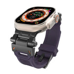 Stainless Steel Connector TPU Watch Band, For Apple Watch Series 8 45mm, For Apple Watch SE 2022 44mm