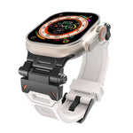 Stainless Steel Connector TPU Watch Band, For Apple Watch Series 7 45mm, For Apple Watch SE 44mm