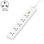 LDNIO SC5319 5-position Travel Home Office Socket with 38W USB Ports, Cable Length: 2m, EU Plug, UK Plug, US Plug