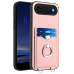 R20 Ring Card Holder Phone Case, For iPhone 17 Pro Max, For iPhone 17 Pro, For iPhone 17, For iPhone Air, For iPhone 15 Pro Max, For iPhone 15 Pro, For iPhone 15 Plus, For iPhone 15