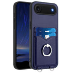 R20 Ring Card Holder Phone Case, For iPhone 17 Pro Max, For iPhone 17 Pro, For iPhone 17, For iPhone Air, For iPhone 15 Pro Max, For iPhone 15 Pro, For iPhone 15 Plus, For iPhone 15
