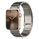 Titanium Metal Watch Band, For Apple Watch Series 10 46mm, For Apple Watch Series 10 42mm, For Apple Watch SE 2023 44mm, For Apple Watch SE 2023 40mm, For Apple Watch Ultra 2 49mm, For Apple Watch Series 9 45mm, For Apple Watch Series 9 41mm           ...