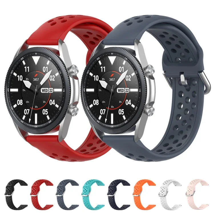R850 Silicone Sports Solid Color Strap, Size: Free Size 20mm, For Galaxy Watch 3 41mm