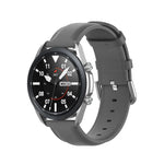 Round Tail Leather Strap, Size: Free Size 22mm, For Galaxy Watch 3 45mm