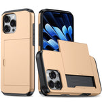 Shockproof Armor Phone Case with Card Slot, For iPhone 16 Pro Max, For iPhone 16 Pro, For iPhone 16 Plus, For iPhone 16