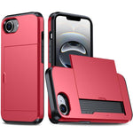 Shockproof Armor Phone Case with Card Slot, For iPhone 17e / 16e, For iPhone 17 Pro Max, For iPhone 17 Pro, For iPhone 17