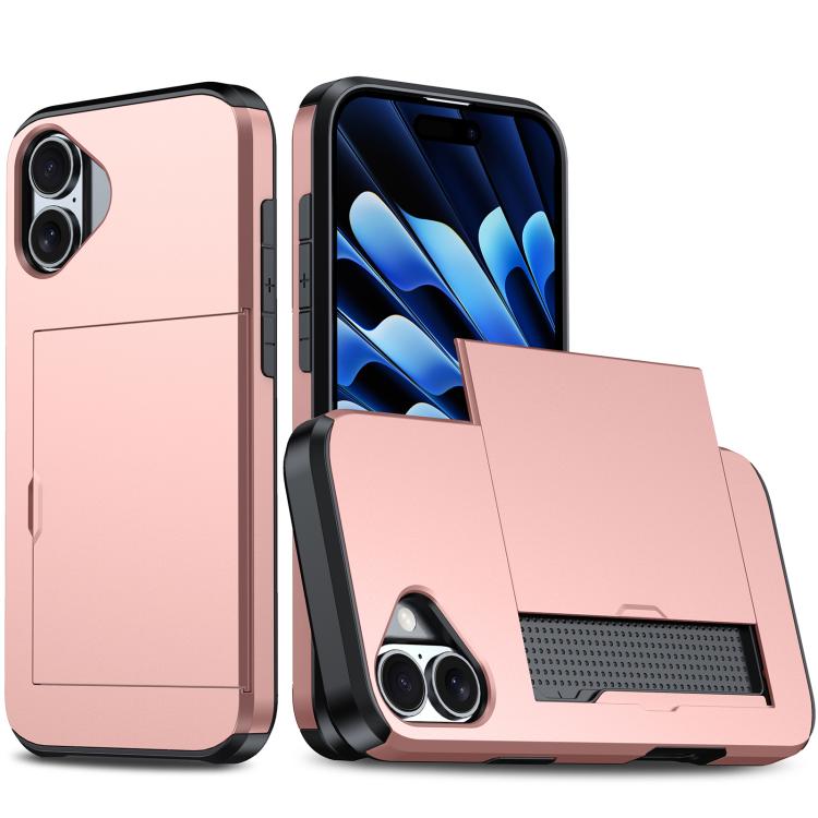 Shockproof Armor Phone Case with Card Slot, For iPhone 17 Pro Max, For iPhone 17 Pro, For iPhone 17, For iPhone Air