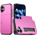 Shockproof Armor Phone Case with Card Slot, For iPhone 17e / 16e, For iPhone 17 Pro Max, For iPhone 17 Pro, For iPhone 17