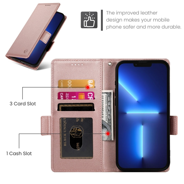 Side Buckle Magnetic Frosted Leather Phone Case, For iPhone 13 Pro Max, For iPhone 13 Pro, For iPhone 13, For iPhone 13 mini, For iPhone 12 / 12 Pro, For iPhone 12 Pro Max