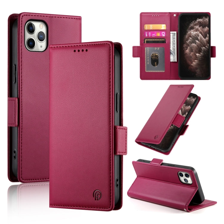 Side Buckle Magnetic Frosted Leather Phone Case, For iPhone 12 mini, For iPhone 11 Pro Max, For iPhone 11, For iPhone 11 Pro, For iPhone X / XS, For iPhone XR