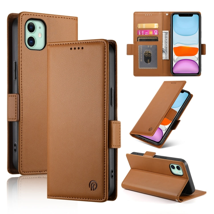 Side Buckle Magnetic Frosted Leather Phone Case, For iPhone 12 mini, For iPhone 11 Pro Max, For iPhone 11, For iPhone 11 Pro, For iPhone X / XS, For iPhone XR