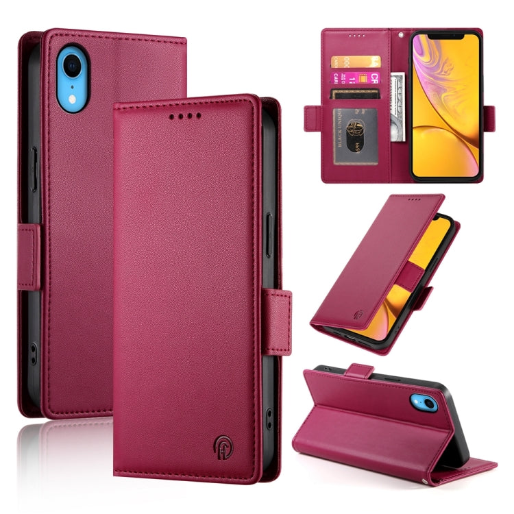 Side Buckle Magnetic Frosted Leather Phone Case, For iPhone 12 mini, For iPhone 11 Pro Max, For iPhone 11, For iPhone 11 Pro, For iPhone X / XS, For iPhone XR