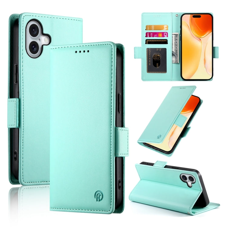 Side Buckle Magnetic Frosted Leather Phone Case, For iPhone 16 Pro, For iPhone 16 Plus, For iPhone 16, For iPhone 15 Pro Max, For iPhone 15 Pro, For iPhone 15 Plus