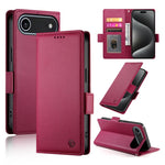Side Buckle Magnetic Frosted Leather Phone Case, For iPhone 17e / 16e, For iPhone 17 Pro Max, For iPhone 17 Pro, For iPhone 17, For iPhone Air, For iPhone 16 Pro Max