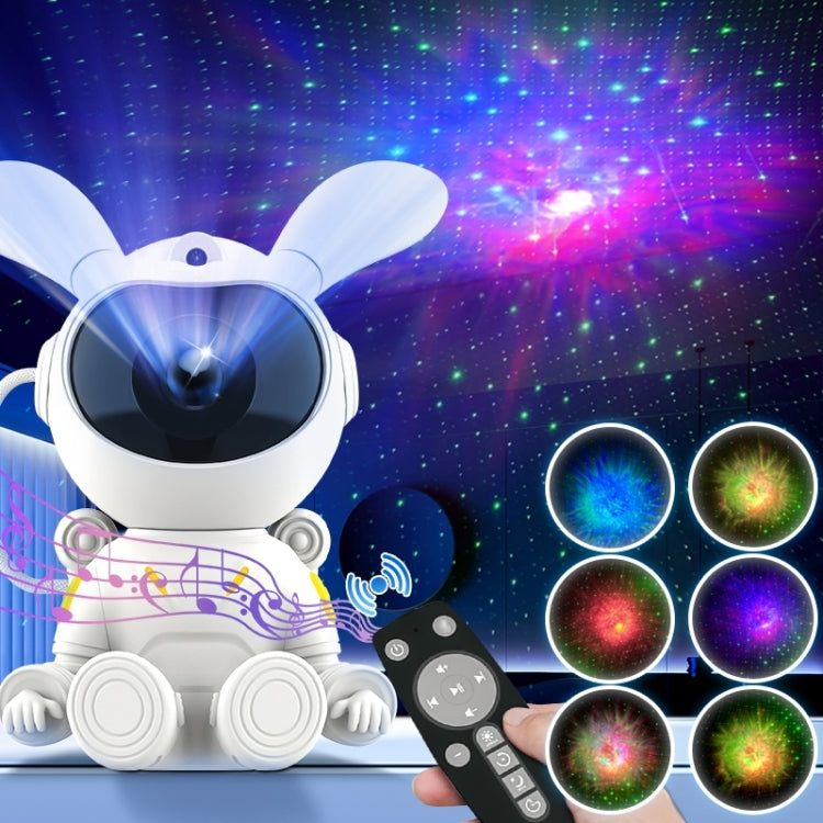 G002 Space Rabbit Starry Sky Projection Lamp Bluetooth Speaker 2 in 1 Laser Light, G002 Bluetooth