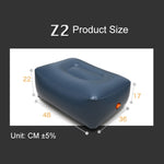 Universal Car Travel Inflatable Stool, Z2 PVC Trapezoidal Inflatable Stool, Z4 PVC Small Square Stool, Z44Q1 2xSmall Square Stool + Car Pump