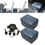 Universal Car Travel Inflatable Stool, Z2 PVC Trapezoidal Inflatable Stool, Z4 PVC Small Square Stool, Z44Q1 2xSmall Square Stool + Car Pump