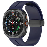 Magnetic Folding Buckle Silicone Watch Band, For Samsung Galaxy Watch Ultra 47mm / Ultra 2025