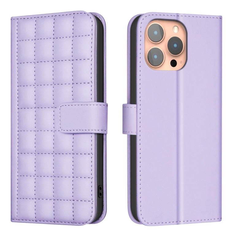Square Texture Leather Phone Case, For iPhone 17e / 16e, For iPhone 17 Pro Max, For iPhone 16 Pro Max, For iPhone 16 Pro, For iPhone 16 Plus, For iPhone 16, For iPhone 15 Pro Max, For iPhone 15 Pro
