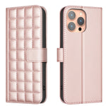 Square Texture Leather Phone Case, For iPhone 17e / 16e, For iPhone 17 Pro Max, For iPhone 16 Pro Max, For iPhone 16 Pro, For iPhone 16 Plus, For iPhone 16, For iPhone 15 Pro Max, For iPhone 15 Pro