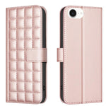 Square Texture Leather Phone Case, For iPhone 17e / 16e, For iPhone 17 Pro Max, For iPhone 16 Pro Max, For iPhone 16 Pro, For iPhone 16 Plus, For iPhone 16, For iPhone 15 Pro Max, For iPhone 15 Pro