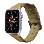 Genuine Leather Replacement Strap Watchband, For Apple Watch 5 & 4 40mm / 3 & 2 & 1 38mm
