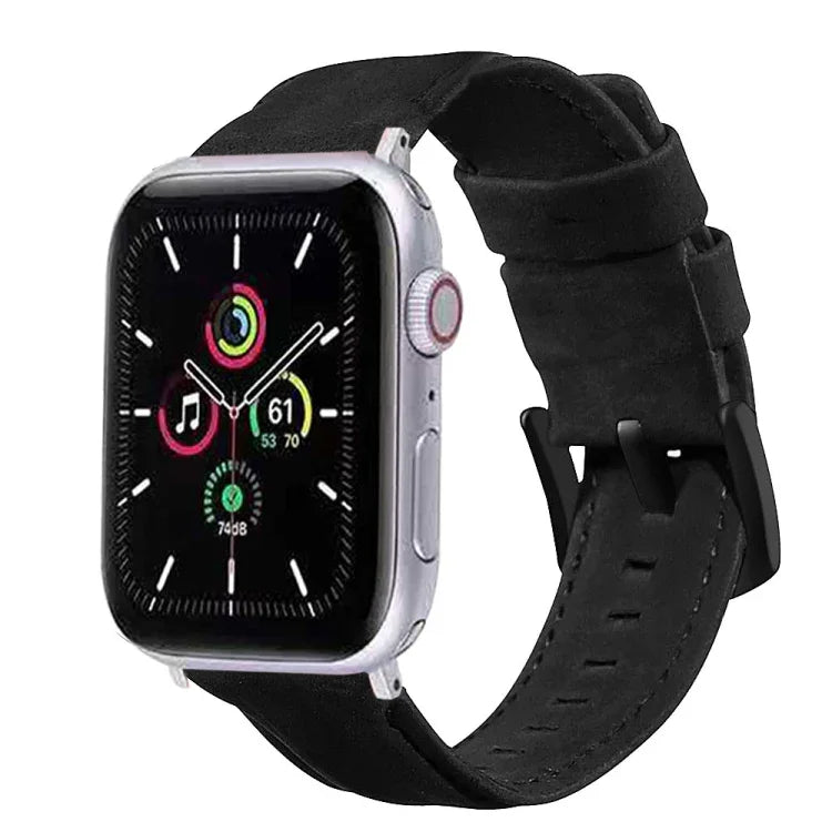 Genuine Leather Replacement Strap Watchband, For Apple Watch 5 & 4 40mm / 3 & 2 & 1 38mm, For Apple Watch 5 & 4 44mm / 3 & 2 & 1 42mm