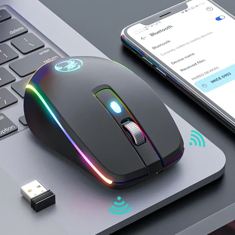 iMICE G903 Bluetooth Dual Mode 6-key Silent Wireless Gaming Mouse