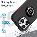 Q Shadow 1 Series TPU + PC Phone Case with Ring, For iPhone 16 Pro, For iPhone 16 Plus, For iPhone 15 Pro Max, For iPhone 15 Pro, For iPhone 15 Plus, For iPhone 15