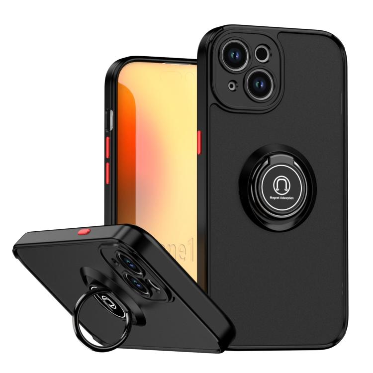 Q Shadow 1 Series TPU + PC Phone Case with Ring, For iPhone 16 Pro, For iPhone 16 Plus, For iPhone 15 Pro Max, For iPhone 15 Pro, For iPhone 15 Plus, For iPhone 15