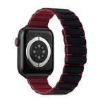 Two-color Magnetic Silicone Watch Band, For Apple Watch Series 3 38mm, For Apple Watch Series 3 42mm