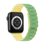 Two-color Magnetic Silicone Watch Band, For Apple Watch Series 3 38mm, For Apple Watch Series 3 42mm