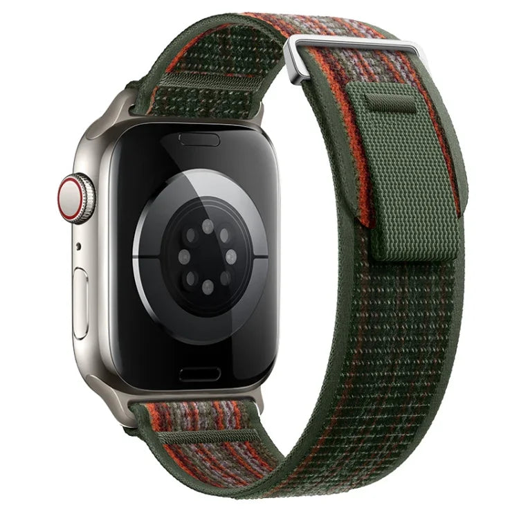 Dual-Section Loop Nylon Watch Band, For Apple Watch Ultra 2 49mm, For Apple Watch Series 9 45mm