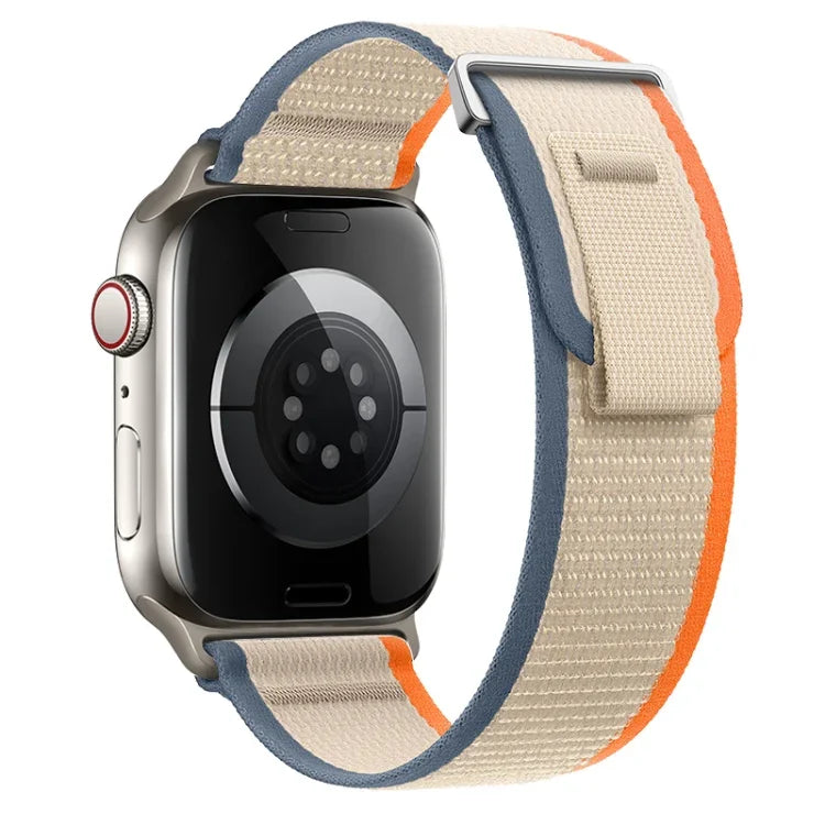 Dual-Section Loop Nylon Watch Band, For Apple Watch Ultra 2 49mm, For Apple Watch Series 9 45mm
