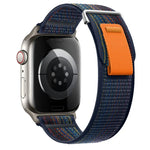 Dual-Section Loop Nylon Watch Band, For Apple Watch Series 9 41mm, For Apple Watch Ultra 49mm