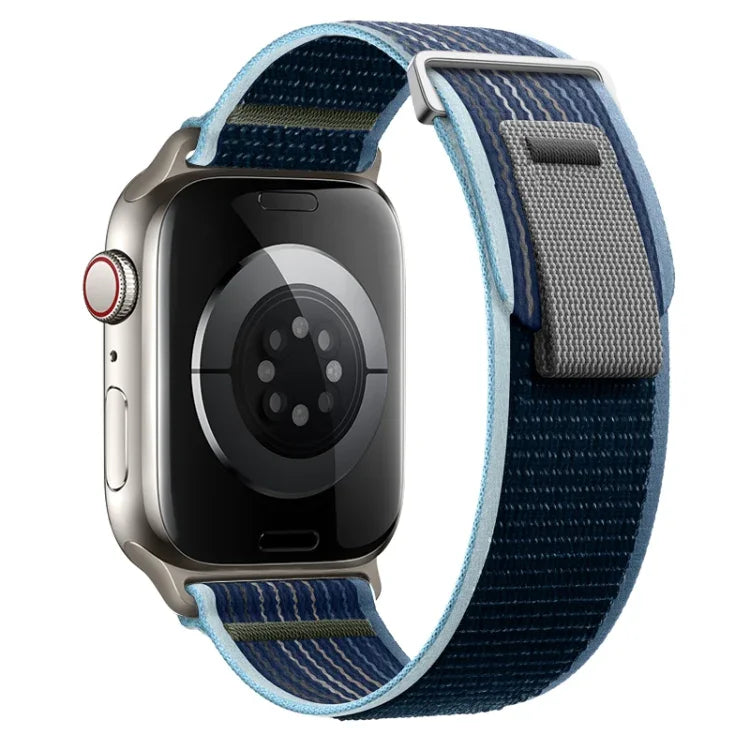 Dual-Section Loop Nylon Watch Band, For Apple Watch Series 9 41mm, For Apple Watch Ultra 49mm