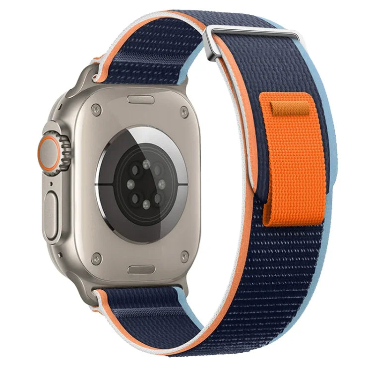 Dual-Section Loop Nylon Watch Band, For Apple Watch Series 9 41mm, For Apple Watch Ultra 49mm