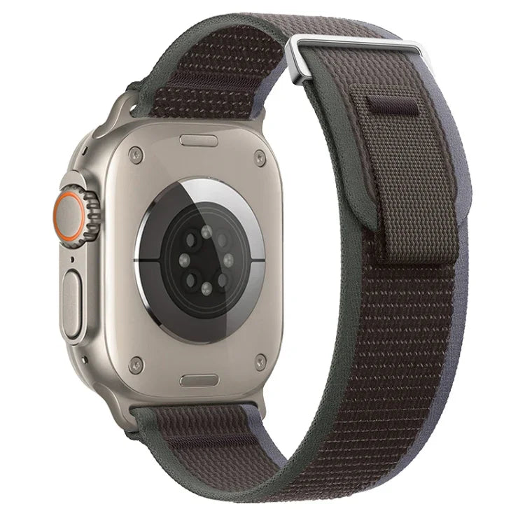 Dual-Section Loop Nylon Watch Band, For Apple Watch Series 9 41mm, For Apple Watch Ultra 49mm