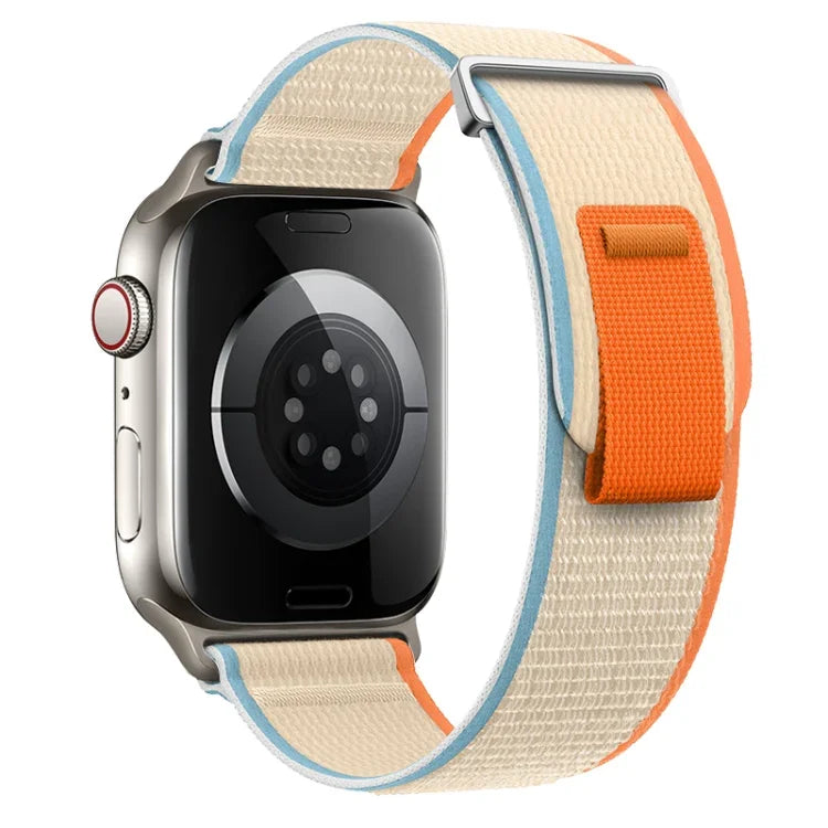 Dual-Section Loop Nylon Watch Band, For Apple Watch Series 8 41mm, For Apple Watch Series 8 45mm