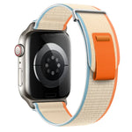 Dual-Section Loop Nylon Watch Band, For Apple Watch Series 8 41mm, For Apple Watch Series 8 45mm