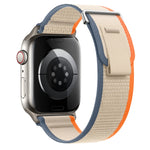 Dual-Section Loop Nylon Watch Band, For Apple Watch SE 2022 40mm, For Apple Watch SE 2022 44mm