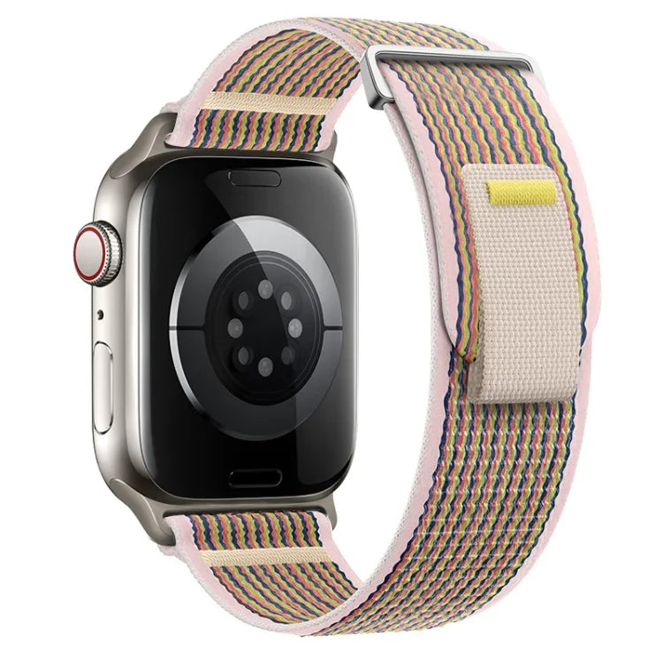 Dual-Section Loop Nylon Watch Band, For Apple Watch Series 7 41mm, For Apple Watch Series 7 45mm