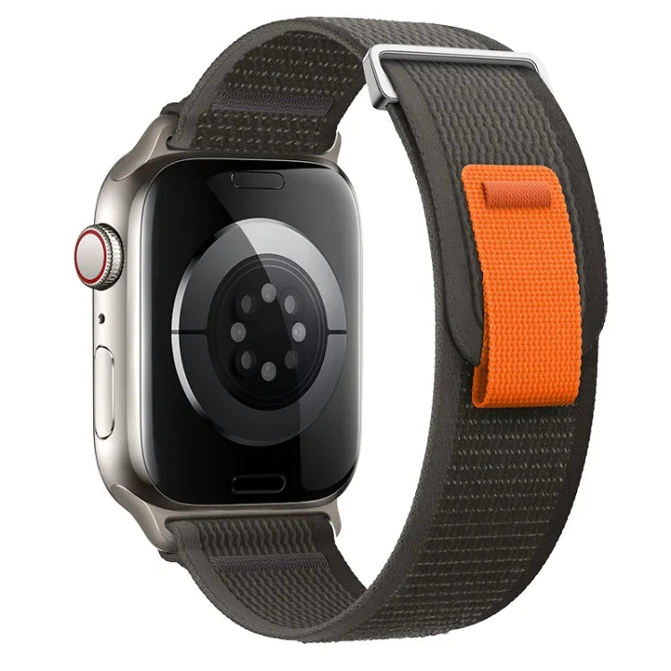 Dual-Section Loop Nylon Watch Band, For Apple Watch Series 7 41mm, For Apple Watch Series 7 45mm