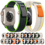 Dual-Section Loop Nylon Watch Band, For Apple Watch SE 40mm, For Apple Watch SE 44mm