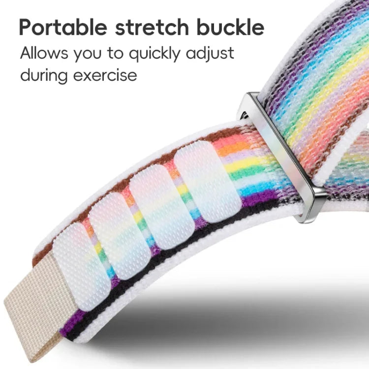Dual-Section Loop Nylon Watch Band, For Apple Watch Series 8 41mm, For Apple Watch Series 8 45mm